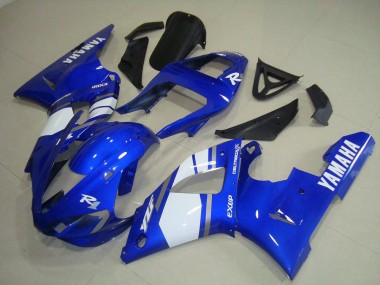 Affordable 2000-2001 Blue White Yamaha YZF R1 Motorcycle Fairings & Bodywork UK