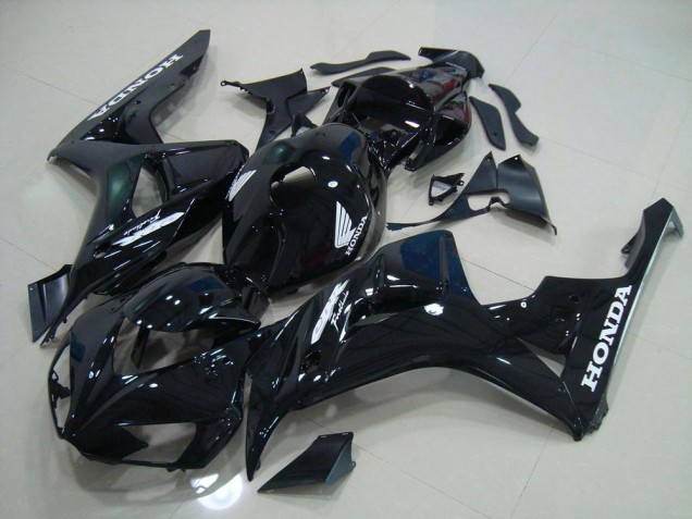 Affordable 2006-2007 Black Silver Decals Honda CBR1000RR Motorcycle Fairing Kit UK