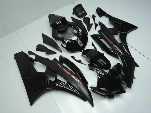 Affordable 2006-2007 Black Yamaha YZF R6 Motorbike Fairings UK