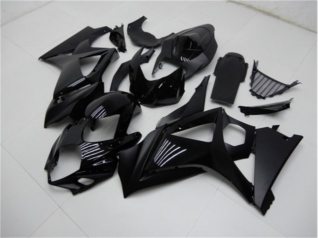 Affordable 2007-2008 Glossy Matte Black Suzuki GSXR 1000 K7 Replacement Fairings UK