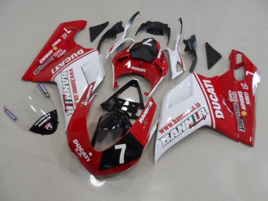 Affordable 2007-2014 Banner 7 Ducati 848 1098 1198 Motorbike Fairing UK