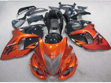 Affordable 2008-2019 Orange Black Suzuki GSXR1300 Hayabusa Motor Bike Fairings UK